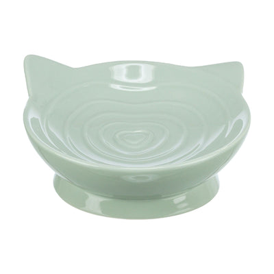 Trixie Castron Ceramic Viviana pentru Pisici, Forma Ergonomica Joasa, 0,15L / ø14cm, Verde Salvie