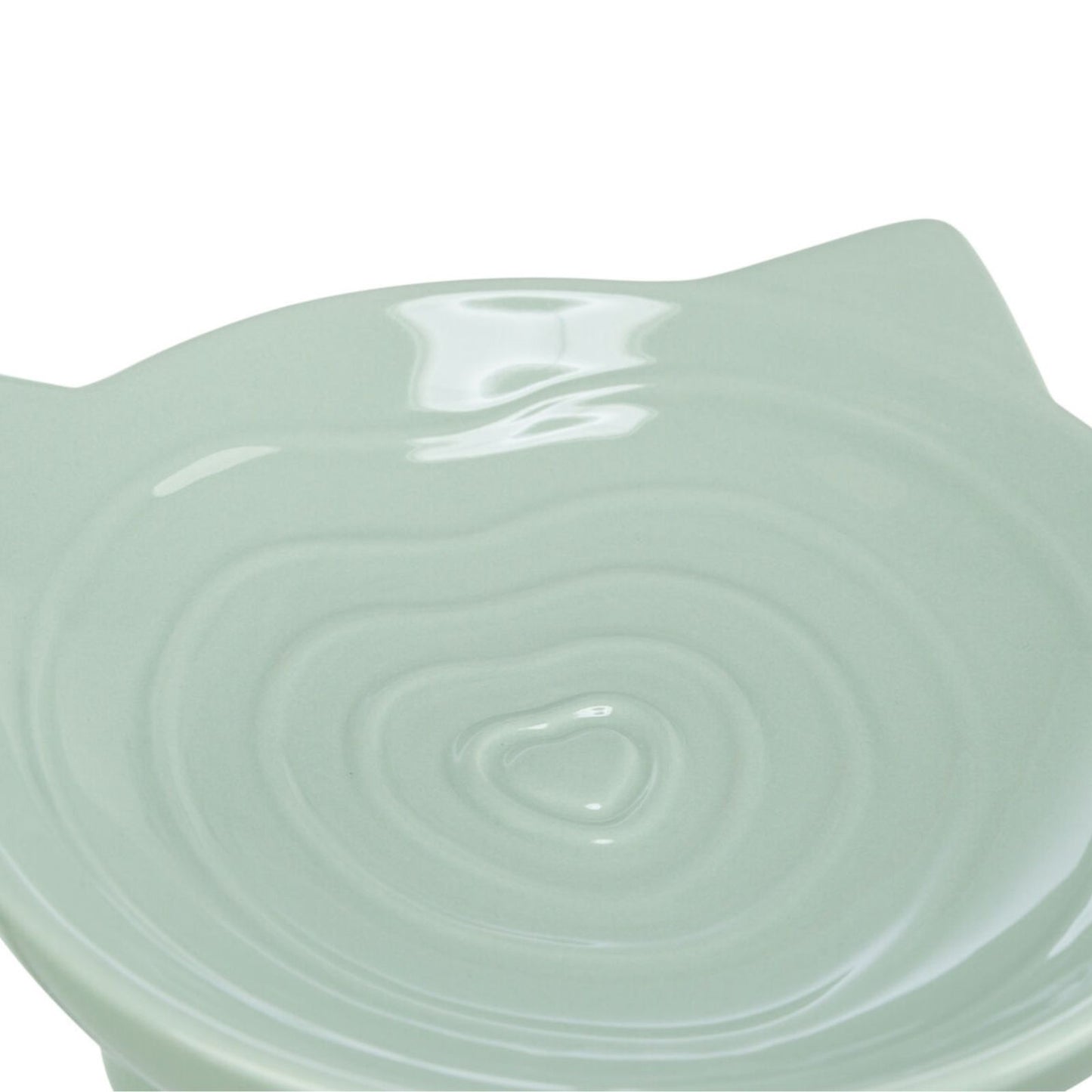 Trixie Castron Ceramic Viviana pentru Pisici, Forma Ergonomica Joasa, 0,15L / ø14cm, Verde Salvie