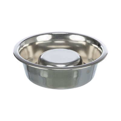 Trixie Castron Inox pentru Hranire Lenta Caini, 1.1L / 0.6L