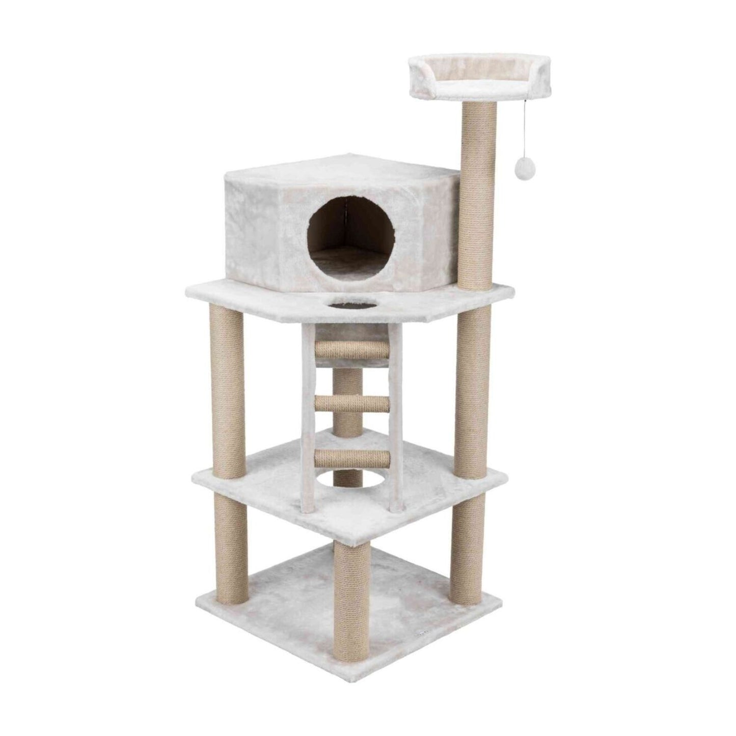 Trixie Cat Tree Marlena Ansamblu pentru Pisici, Stalpi Sisal, Platforme si Culcus, 60x60x151 cm