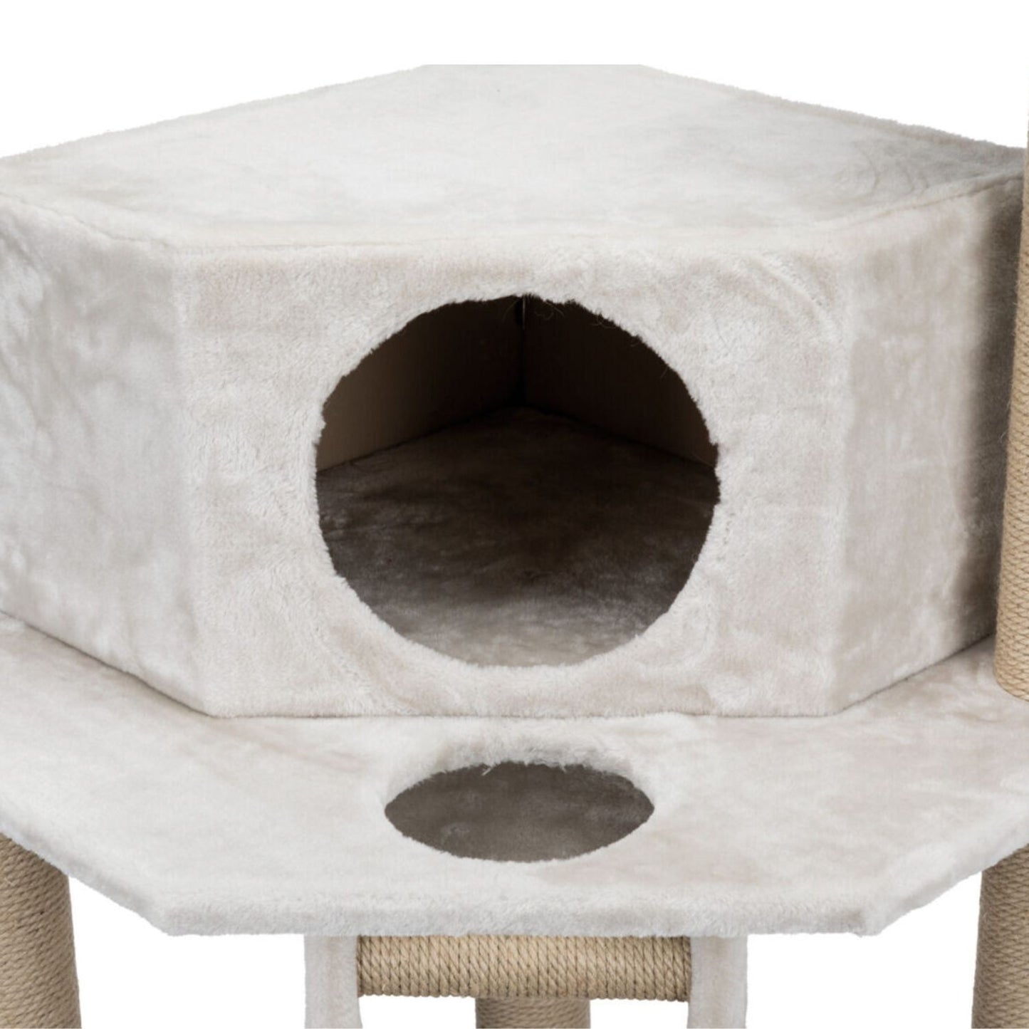Trixie Cat Tree Marlena Ansamblu pentru Pisici, Stalpi Sisal, Platforme si Culcus, 60x60x151 cm