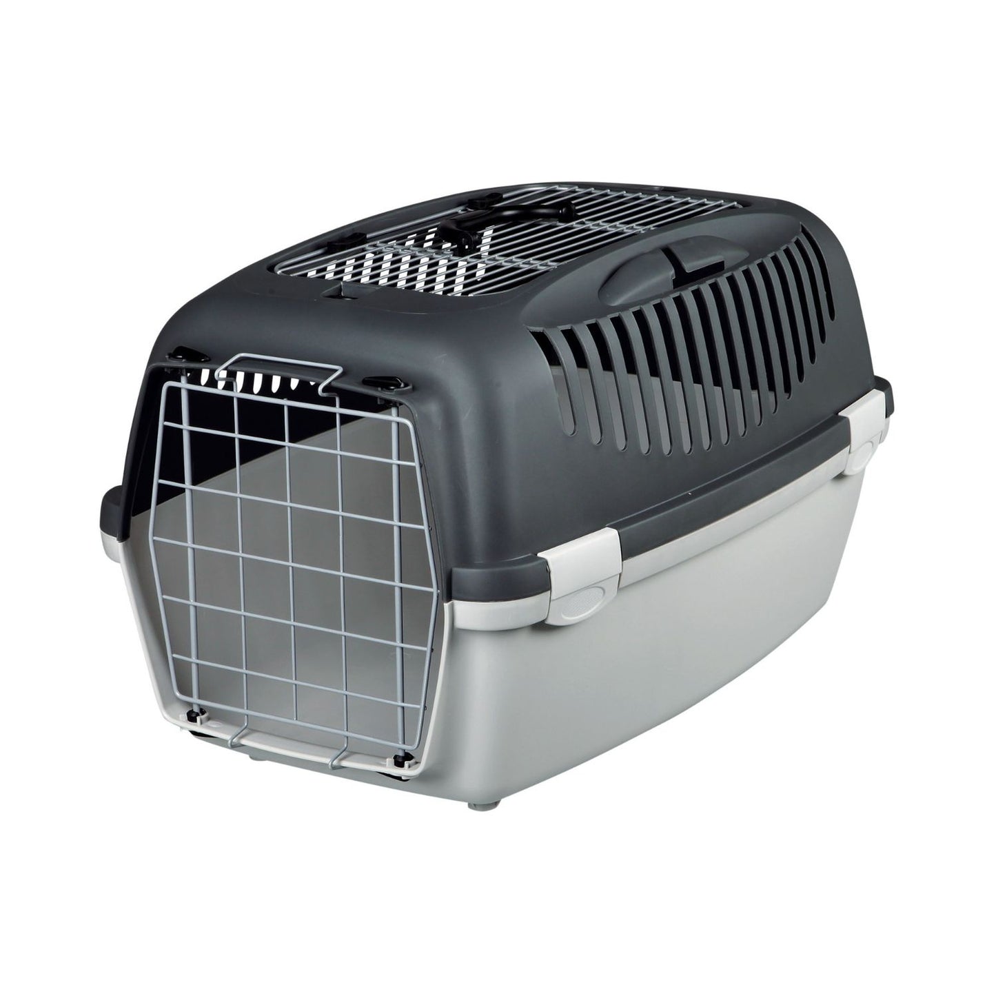 Trixie Cusca Transport Capri 3 Open Top pentru Pisici si Caini pana la 12kg, S 40x38x61cm, Gri / Verde Salvie