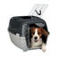 Trixie Cusca Transport Capri 3 Open Top pentru Pisici si Caini pana la 12kg, S 40x38x61cm, Gri / Verde Salvie