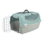 Trixie Cusca Transport Capri 3 Open Top pentru Pisici si Caini pana la 12kg, S 40x38x61cm, Gri / Verde Salvie
