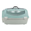Trixie Cusca Transport Capri 3 Open Top pentru Pisici si Caini pana la 12kg, S 40x38x61cm, Gri / Verde Salvie