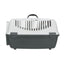 Trixie Cusca Transport Capri 3 Open Top pentru Pisici si Caini pana la 12kg, S 40x38x61cm, Gri / Verde Salvie