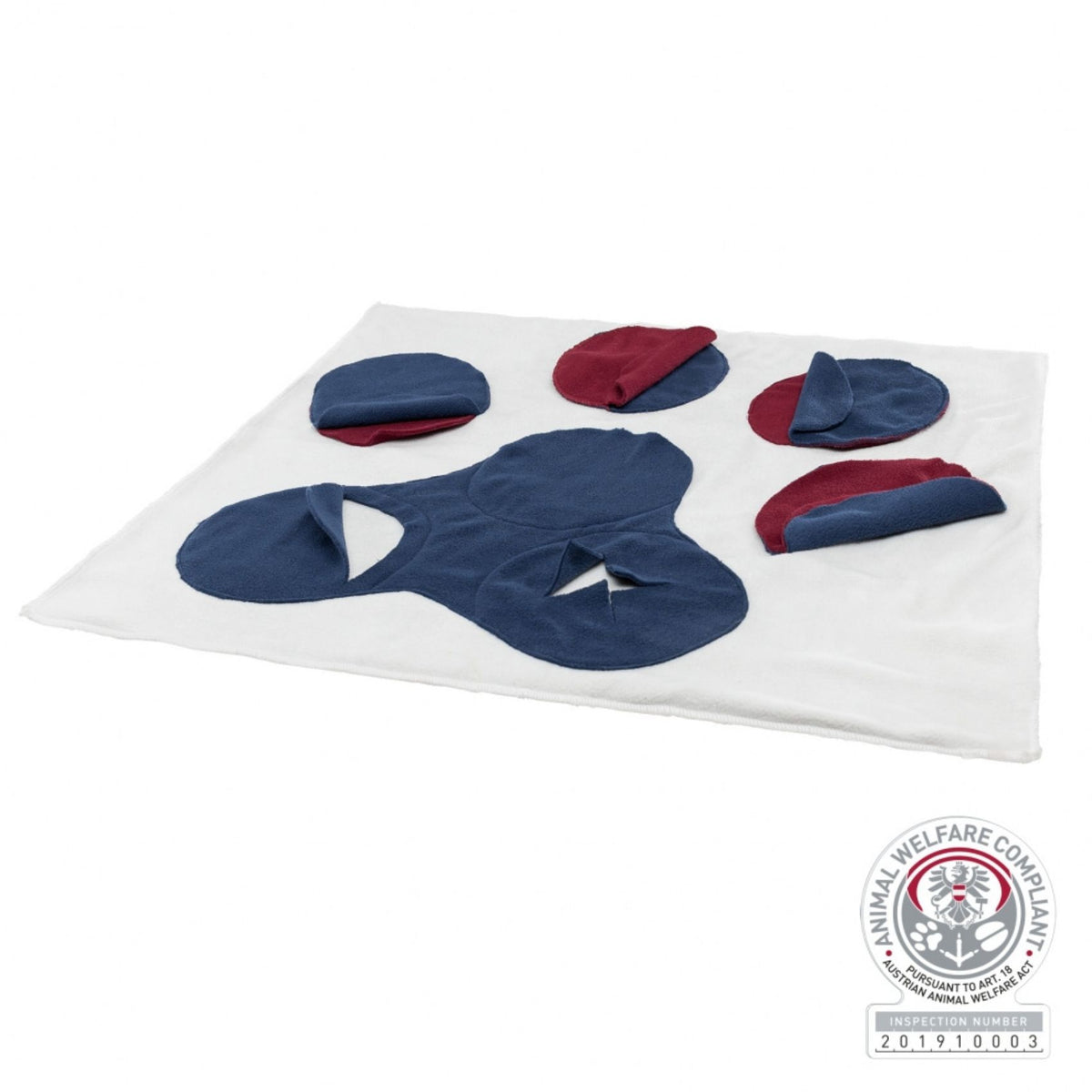 Trixie Dog Activity Sniffing Carpet, Jucarie de Inteligenta Caini, Covor de Adulmecare, Model Labuta, 50 x 34 cm