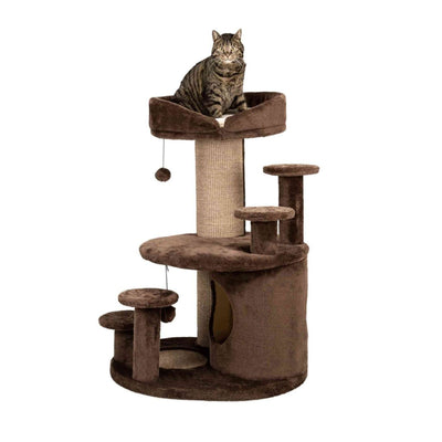 Trixie Emil Ansamblu de Joaca pentru Pisici, Recomandat pentru Pisici Senior, Inaltime 96 cm, Maro