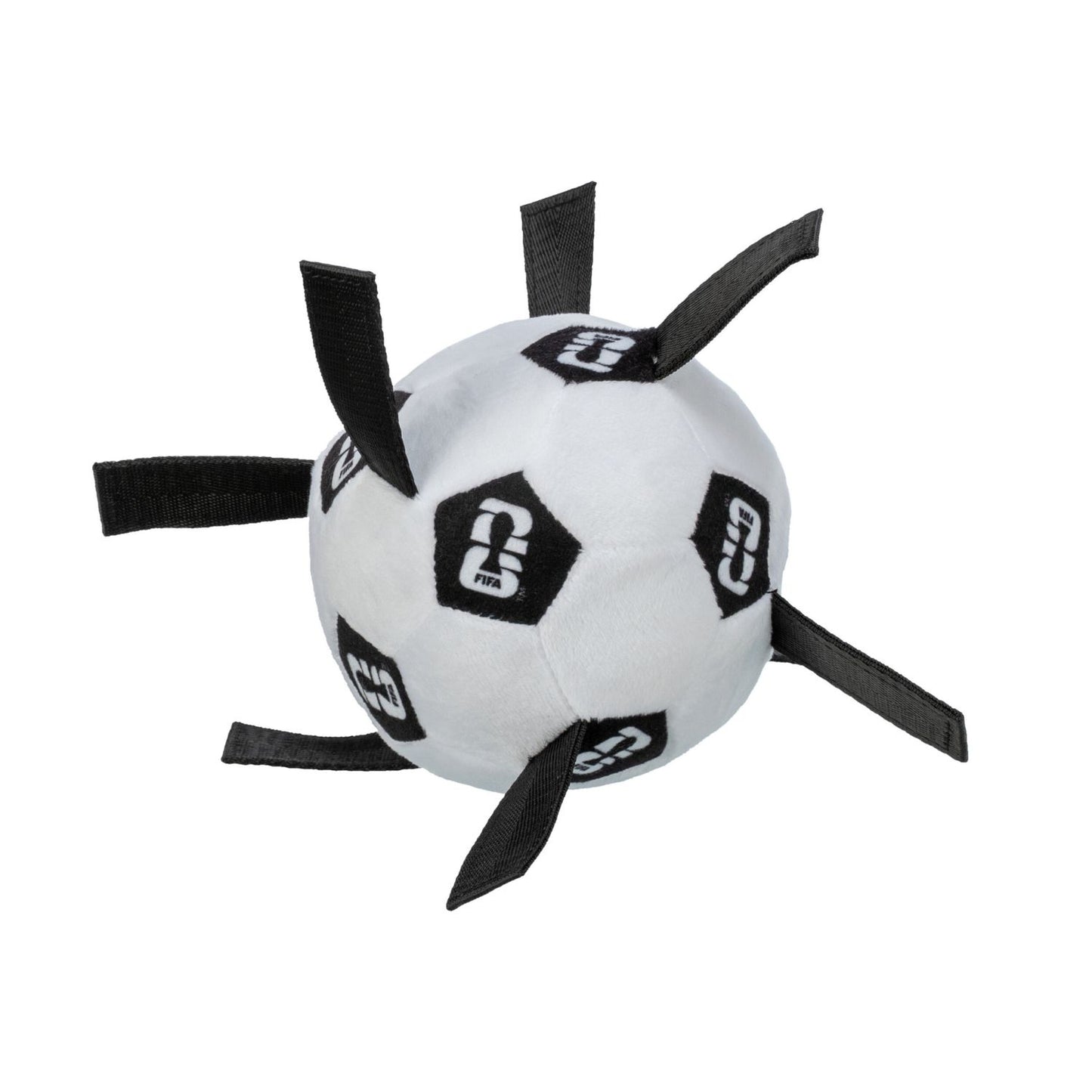 Trixie FIFA 2026 Jucarie Caini Minge din Plus cu Aripioare, Editie Limitata, 12cm, Negru