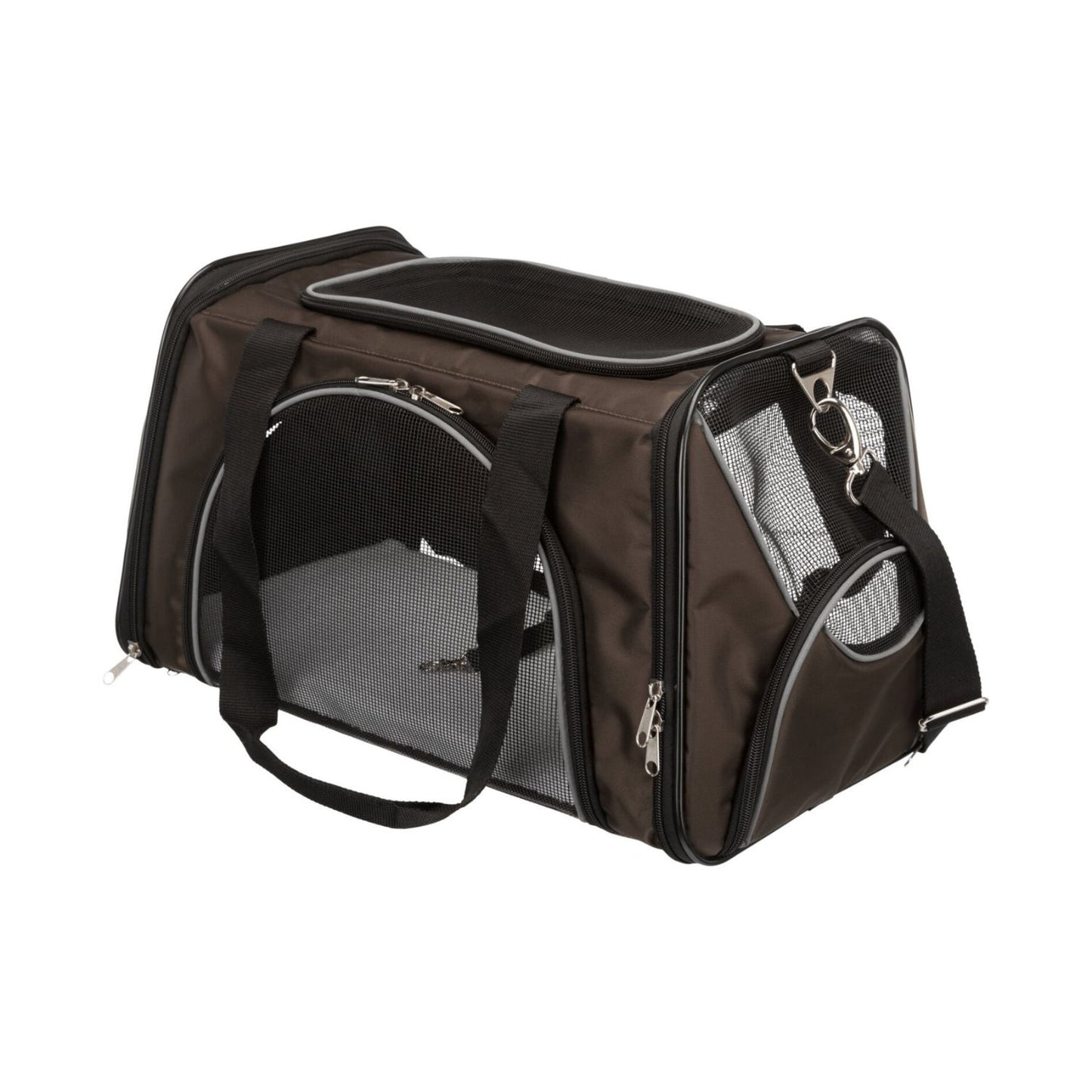 Trixie Geanta Transport Joe pentru Pisici si Caini pana la 10kg, 28x28x47cm, Maro