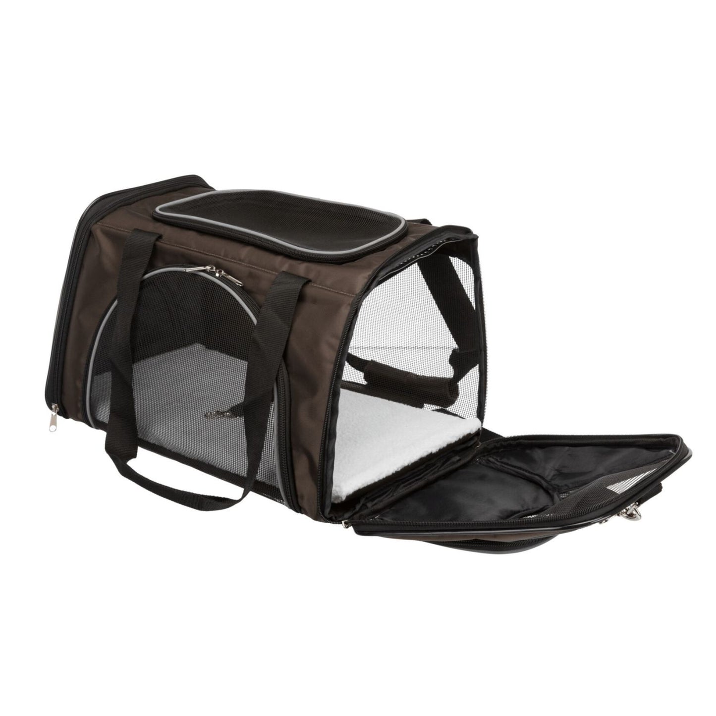 Trixie Geanta Transport Joe pentru Pisici si Caini pana la 10kg, 28x28x47cm, Maro