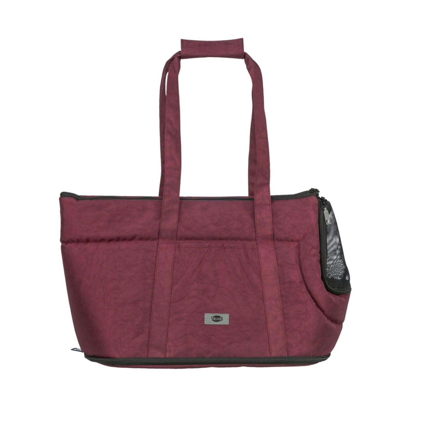 Trixie Geanta Transport Riva Caini si Pisici pana la 7 kg, 26x30x45 cm, Sangria / Negru