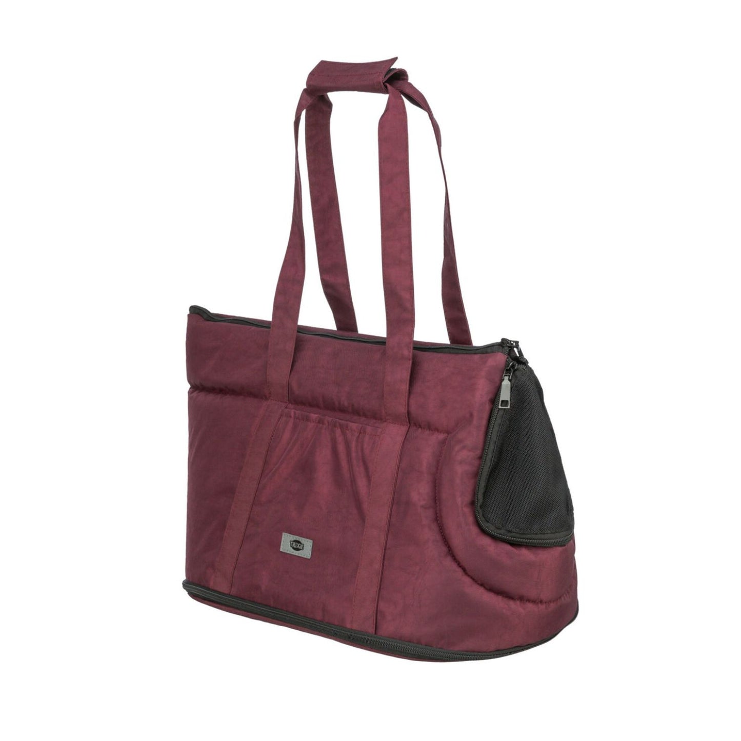 Trixie Geanta Transport Riva Caini si Pisici pana la 7 kg, 26x30x45 cm, Sangria / Negru