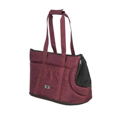 Trixie Geanta Transport Riva Caini si Pisici pana la 7 kg, 26x30x45 cm, Sangria / Negru