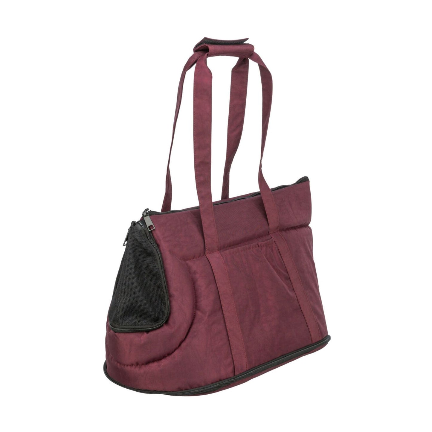 Trixie Geanta Transport Riva Caini si Pisici pana la 7 kg, 26x30x45 cm, Sangria / Negru