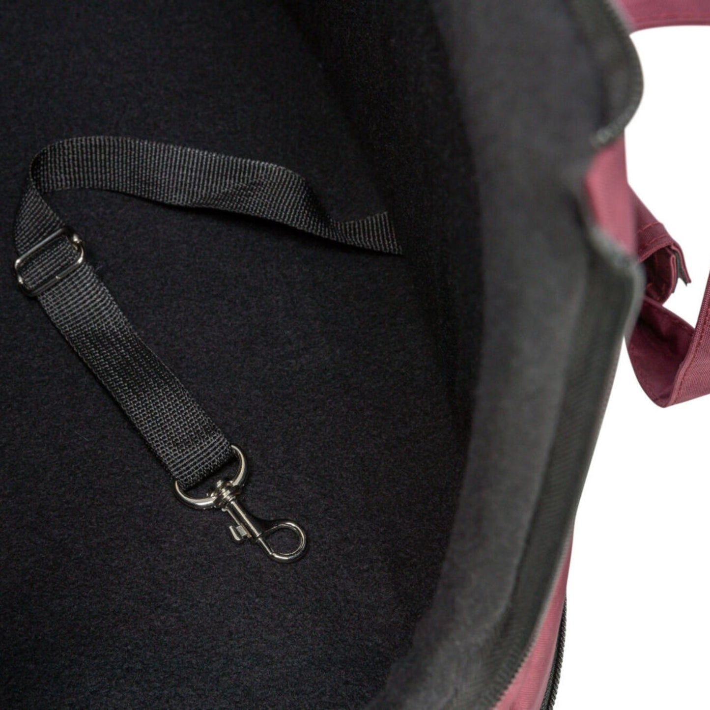 Trixie Geanta Transport Riva Caini si Pisici pana la 7 kg, 26x30x45 cm, Sangria / Negru