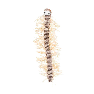 Trixie Jucarie Miriapod pentru Pisici, Plus si Rafie, Foșnitoare, 33cm, Crem