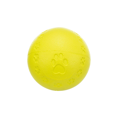 Trixie Jucarie Pentru Caini, Minge, Cauciuc, Cu Sunet, Lime, 7 cm