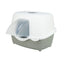 Trixie Litera Acoperita pentru Pisici Davio Top, cu Capac Dom, 56x39x39cm, Salvie/Alb