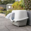 Trixie Litera Acoperita pentru Pisici Davio Top, cu Capac Dom, 56x39x39cm, Salvie/Alb