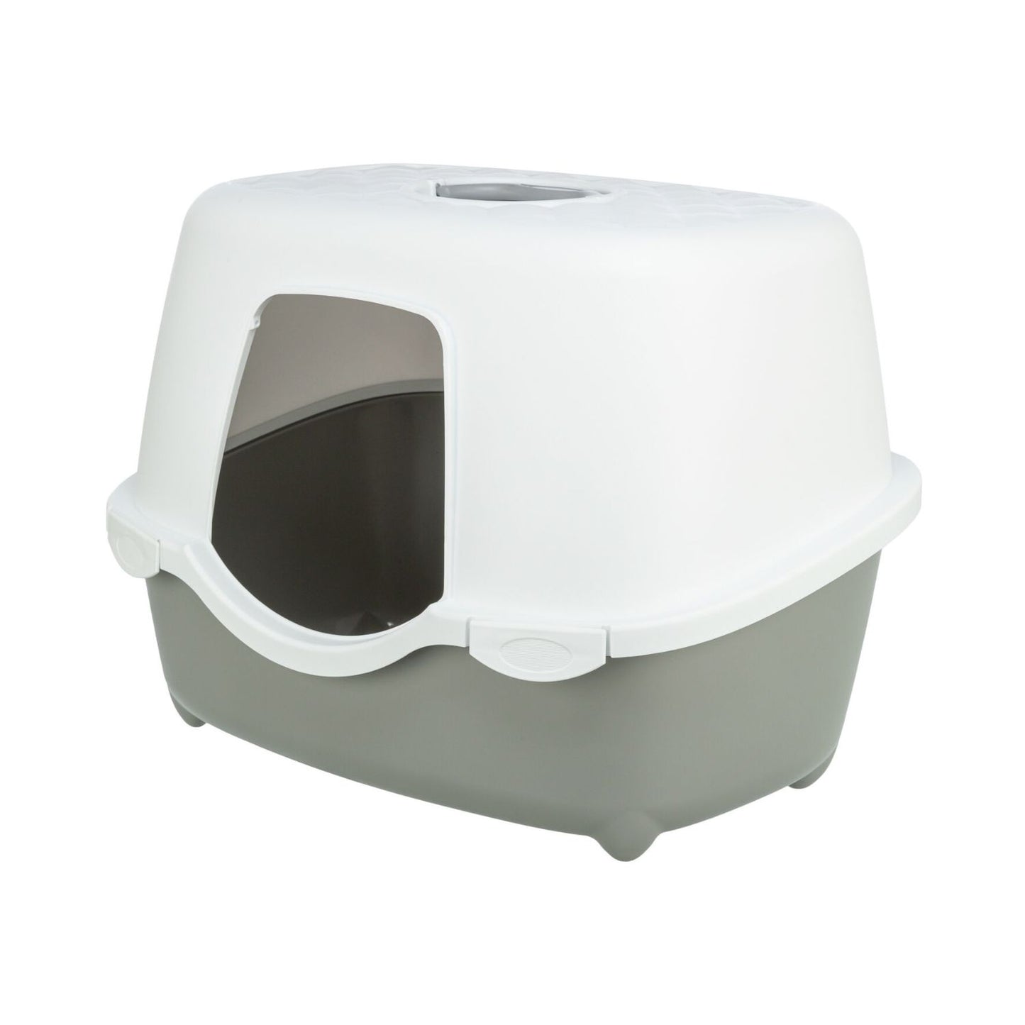 Trixie Litera Acoperita pentru Pisici Davio Top, cu Capac Dom, 56x39x39cm, Salvie/Alb