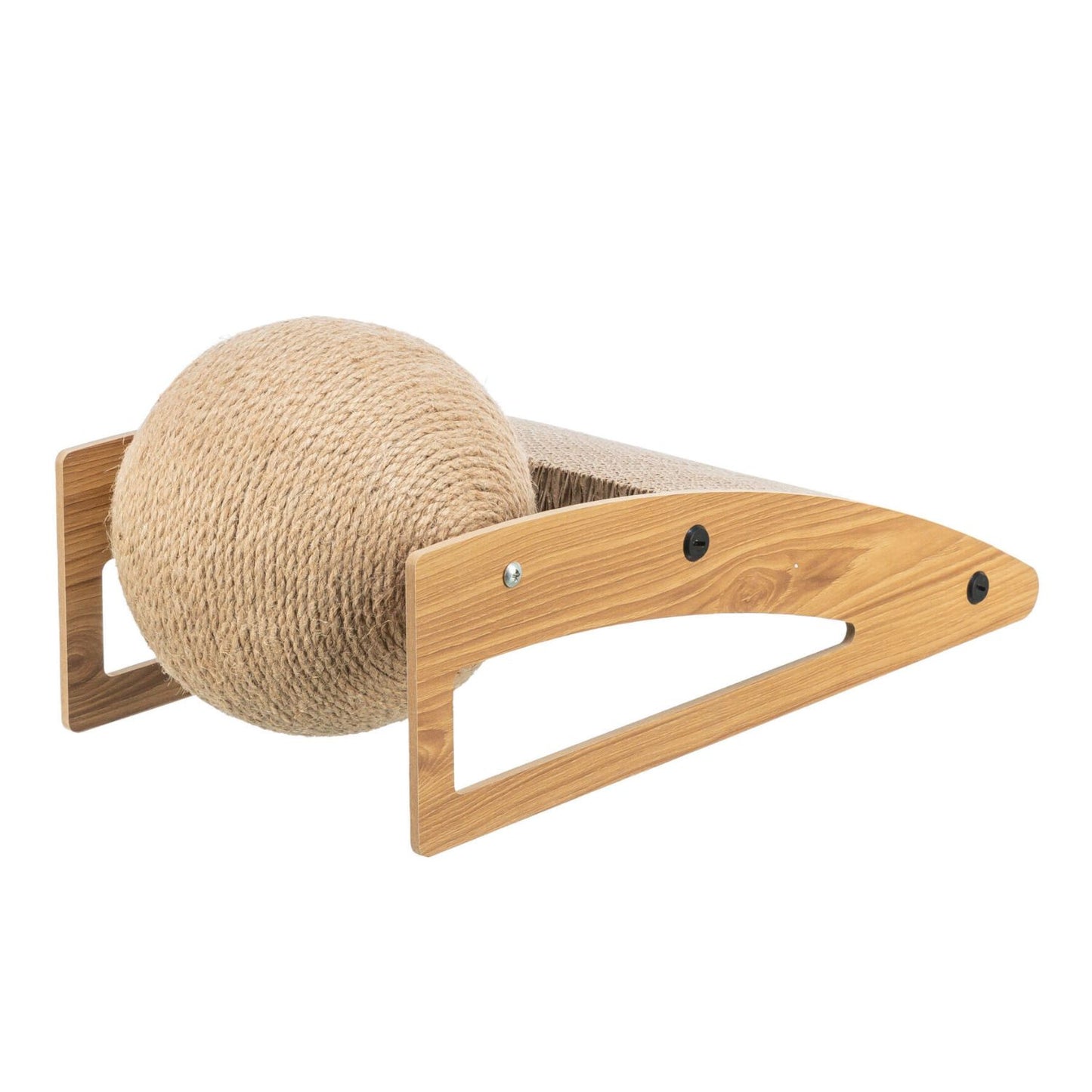 Trixie Rampa de Zgariat pentru Pisici cu Minge din Iuta, 40x17x20cm