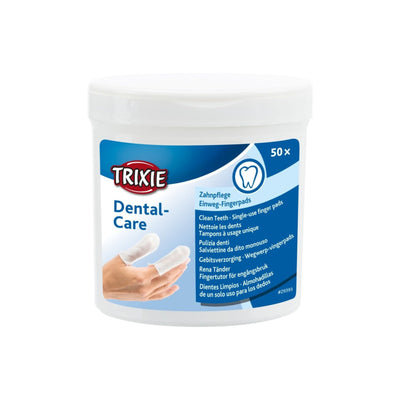 Trixie Servetele Degetar pentru Igiena Dentara Caini si Pisici, cu Menta, 50 bucati