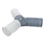Trixie Tunel De Joaca Pentru Pisici, Cu 4 Intrari, Nailon, 3/22x50 cm, Gri Inchis/ Gri Deschis