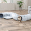 Trixie Tunel de Joaca pentru Pisici Harvey, Culcus si Tunel 2 in 1, Plus Moale, 25x160 cm, Gri