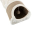 Trixie Tunel de Zgariat pentru Pisici cu 2 Vizuini din Plus si Sisal, Joaca, Odihna si Zgariat 3 în 1, 110x30x38 cm