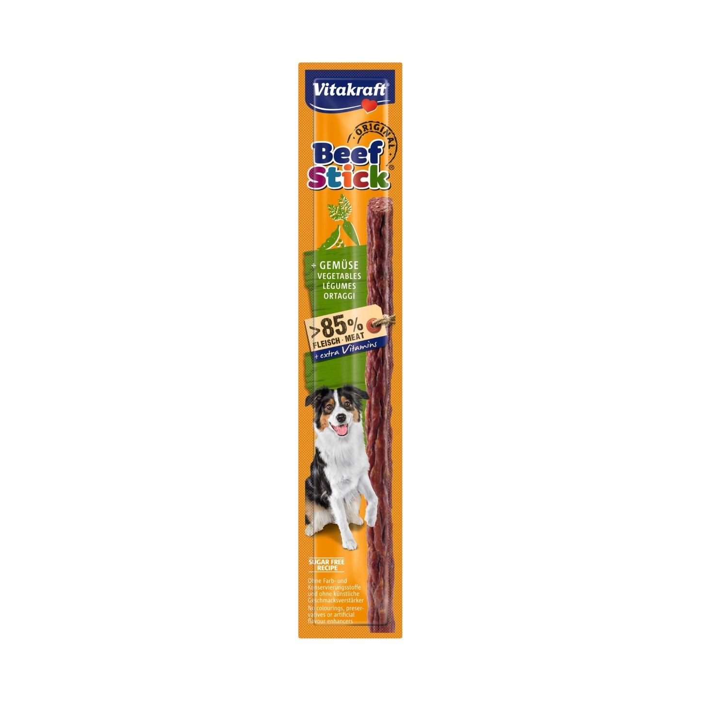 Vitakraft Beef Stick, Recompensa pentru Caini cu Legume, 12g