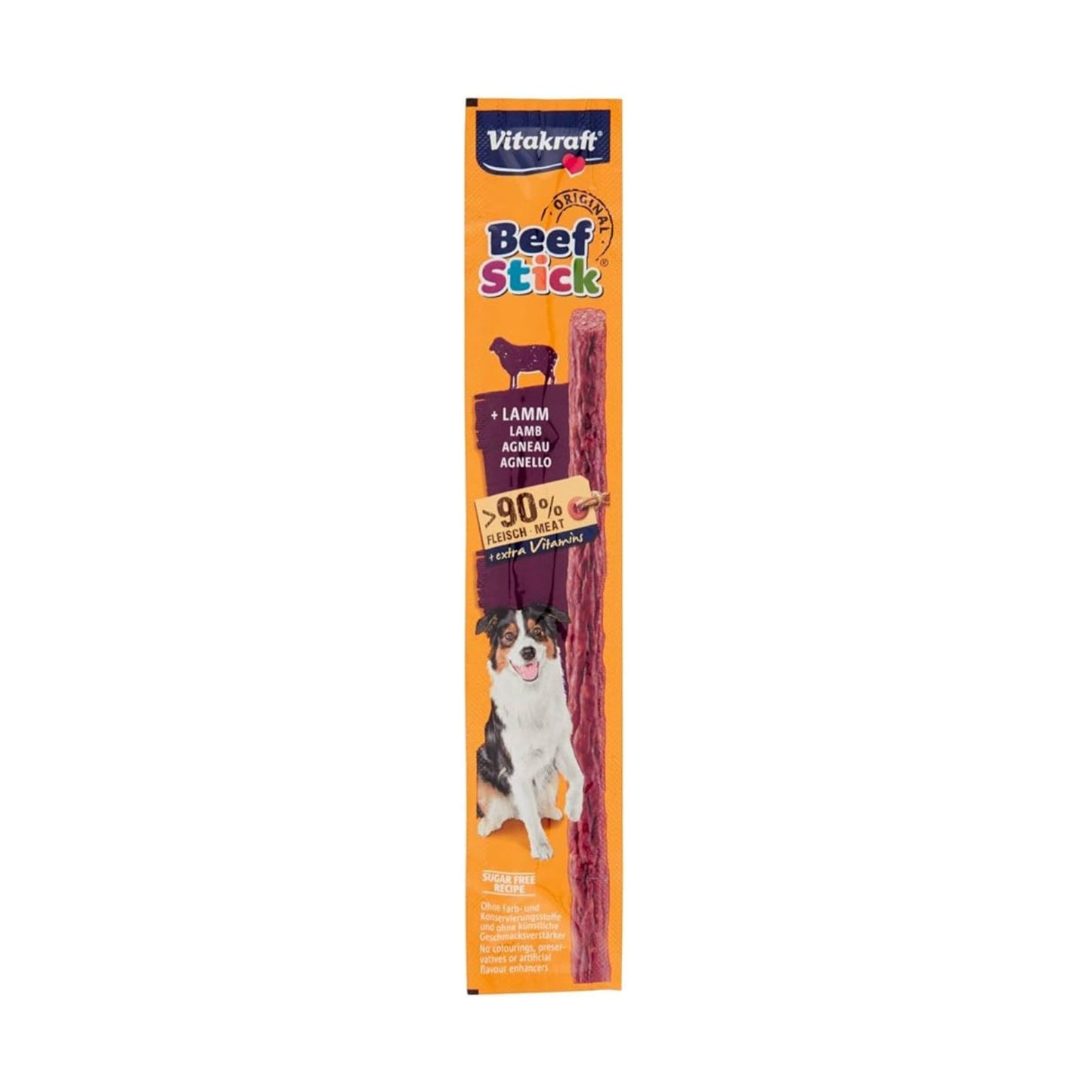 Vitakraft Beef Stick, Recompensa pentru Caini cu Miel, 12g