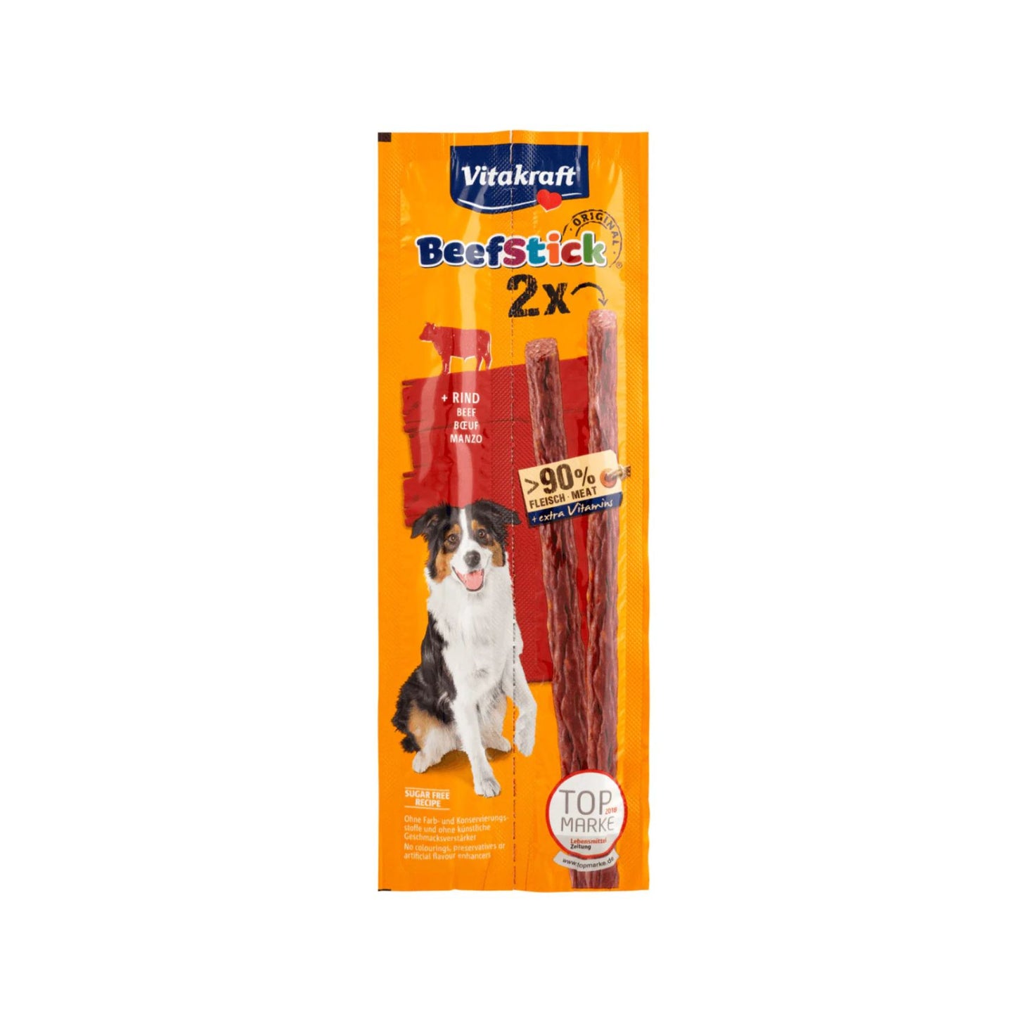 Vitakraft Beef Stick, Recompense pentru Caini cu Vita, 2 bucati, 24g