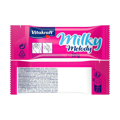 Vitakraft Cat Milky Melody, Recompense Cremoase pentru Pisici cu Lapte, 7 plicuri x 10 g, 70g