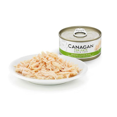 Canagan Fresh Chicken Conserva, Hrana Umeda Ultra Premium pentru Pisici cu Piept de Pui, 75g