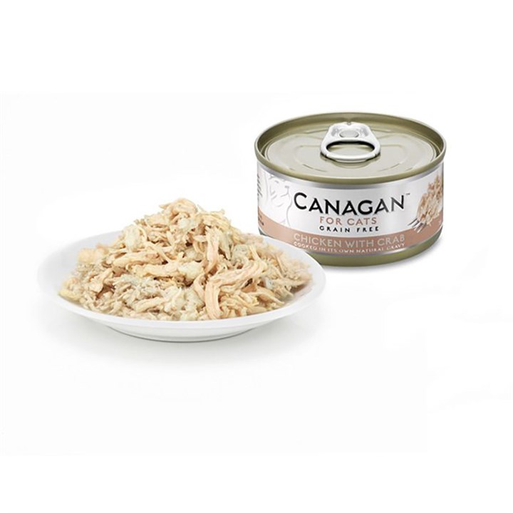 Canagan Chicken with Crab Conserva, Hrana Umeda Ultra Premium pentru Pisici cu Pui si Crab, 75g