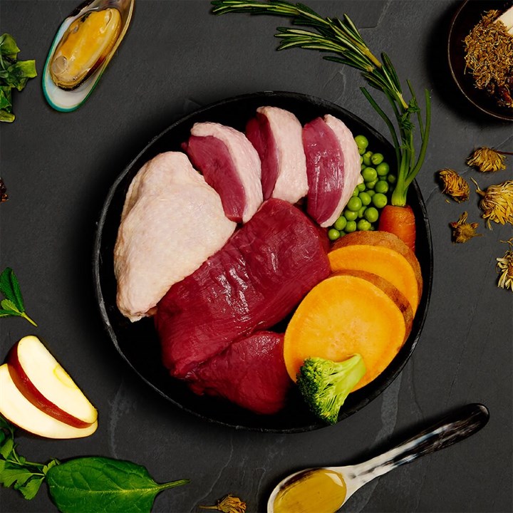 Canagan Country Game Wet Food, Hrana Umeda Ultra Premium pentru Caini cu Caprioara, Rata si Gasca, 400g