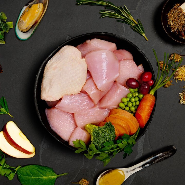 Canagan Senior Feast, Hrana Umeda Ultra Premium pentru Caini Seniori cu Pui si Curcan (Suport Articular Intens), 400g