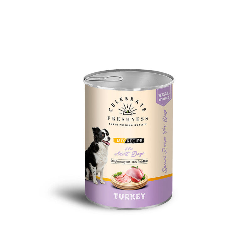 CELEBRATE Freshness Dog Adult cu Curcan in Jeleu 400g