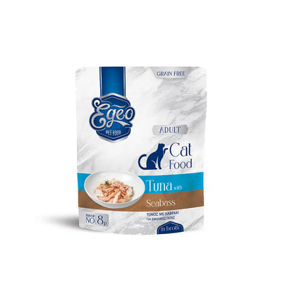 EGEO Cat Adult Ton cu Biban de Mare 85g