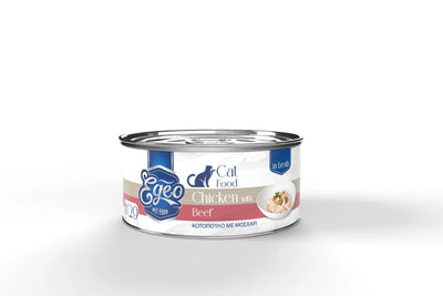 EGEO CATADULT CHICKEN WITH BEEF AND RICE IN BROTH 70GR