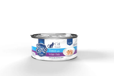 EGEO CATADULT TUNA WITH WHITE FISH  JELLY - GRAIN FREE 85GR