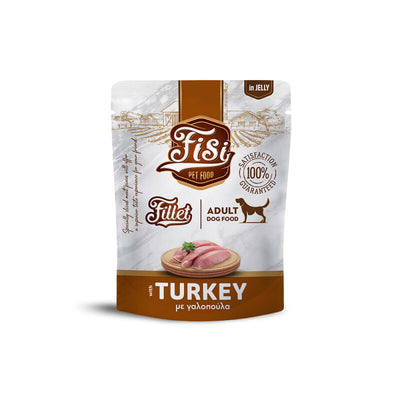 File cu Curcan in Jeleu pentru Caine Adult in Plicuri 500g