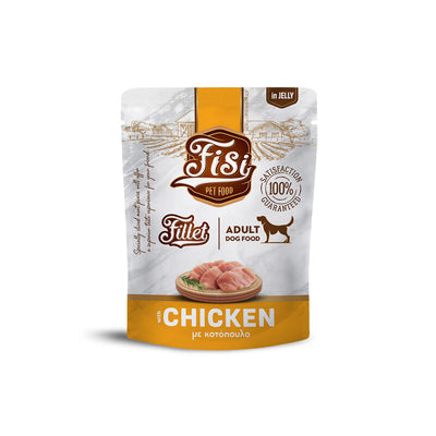 File cu Pui in Jeleu pentru Caine Adult in Plicuri 500g