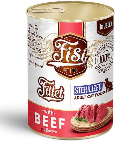 Fille Cat Adult Beef in Jelly Sterilized 400gr