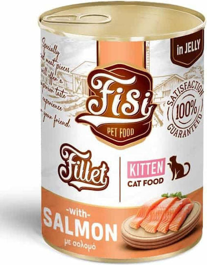 Fisi Fillet Kitten – Somon în jeleu (400 g)