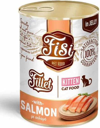 Fisi Fillet Kitten – Somon în jeleu (400 g)