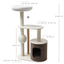 Meraki Home, Ansamblu pentru Pisici, Realizat din Lemn, IVORY HAVEN