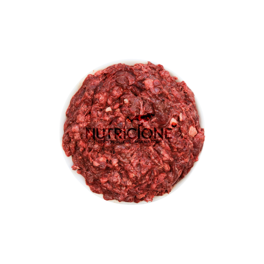 BARF pentru pisici din carne de taur și iepure – amestec crud complet