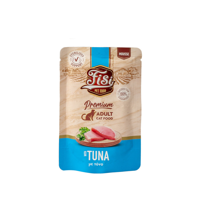 Mousse cu Ton pt pisici adulte - plic 80gr